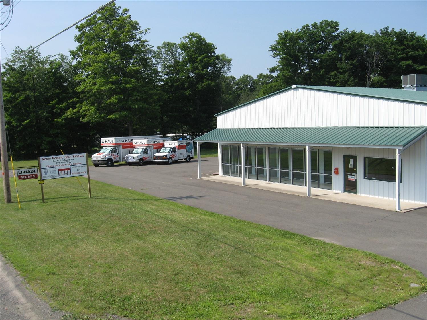 North Pocono Self Storage — facility exterior with U-Haul rentals